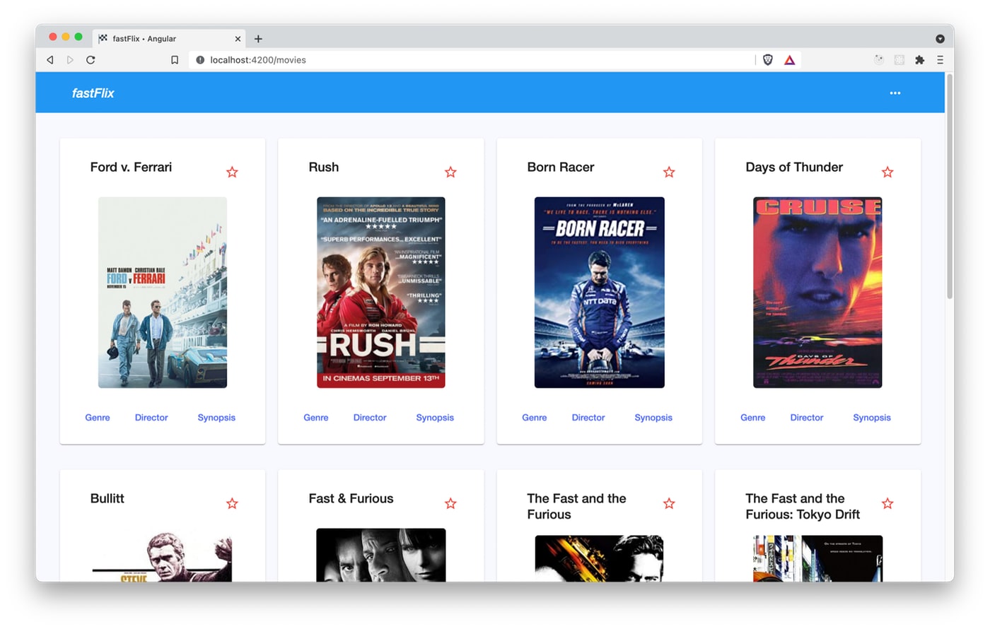 fastFlix Angular web application screenshot