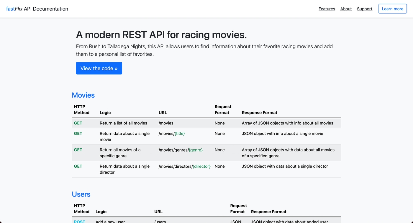 fastFlix REST API documentation screenshot